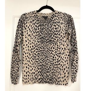 Animal print 3/4 top